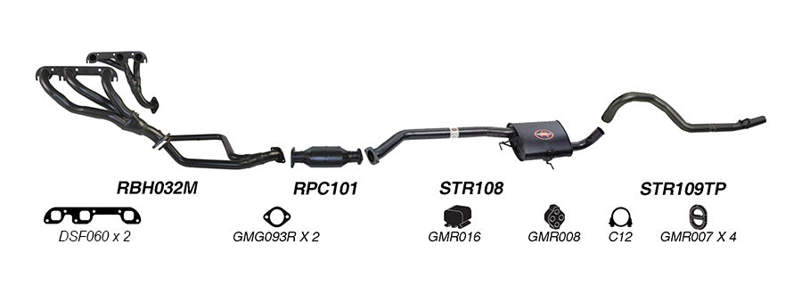 Redback Performance Exhaust System for Holden Commodore 1988-1995 | 63mm - K-RPT14783