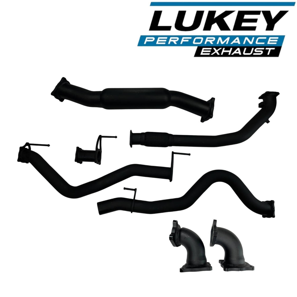 Lukey 4x4 Exhaust System for Holden Colorado 2008-2012, Holden Rodeo 2003-2008, Isuzu D-MAX 2007-2012 | 76mm - LKY-HC-RC-HD