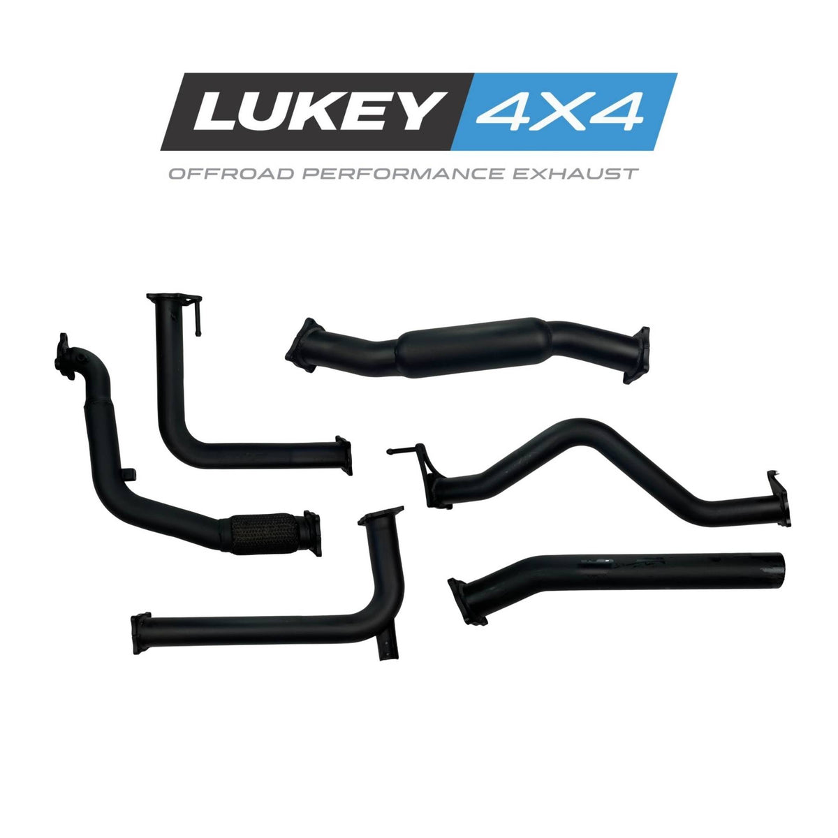 Lukey 4x4 Exhaust System for Nissan Navara D40 with Hotdog 2.5L 2005-2015 - LKY-NN-D40-HD