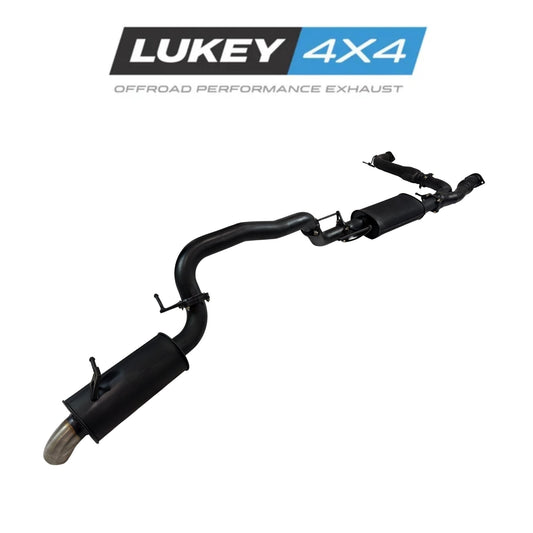 Lukey 4x4 Cat Back Exhaust System for Nissan Patrol Y62 V8 with Centre & Rear Muffler | 76mm - LKY-NP-62-PM