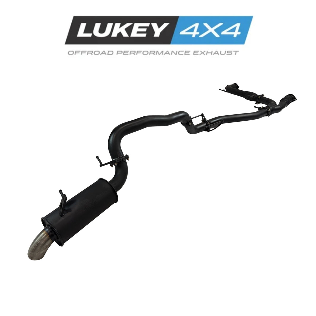 Lukey 4x4 Cat Back Exhaust System for Nissan Patrol Y62 V8 with Rear Muffler | 76mm - LKY-NP-62-RM