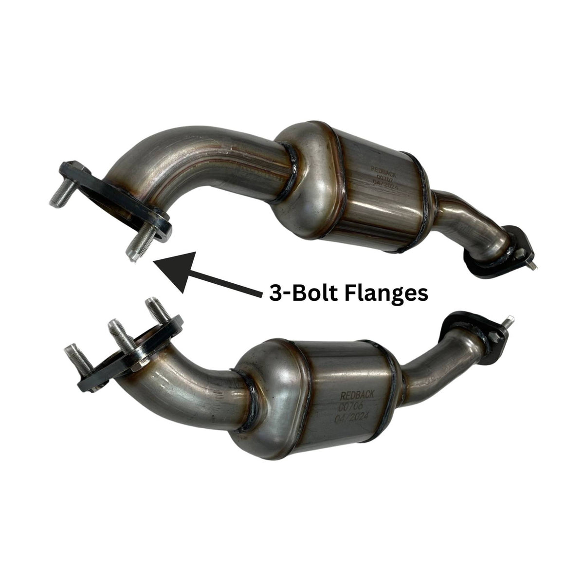 Redback Left & Right Cat Converter for Holden Commodore/Statesman VE VF 3.6L SIDI - MCK003