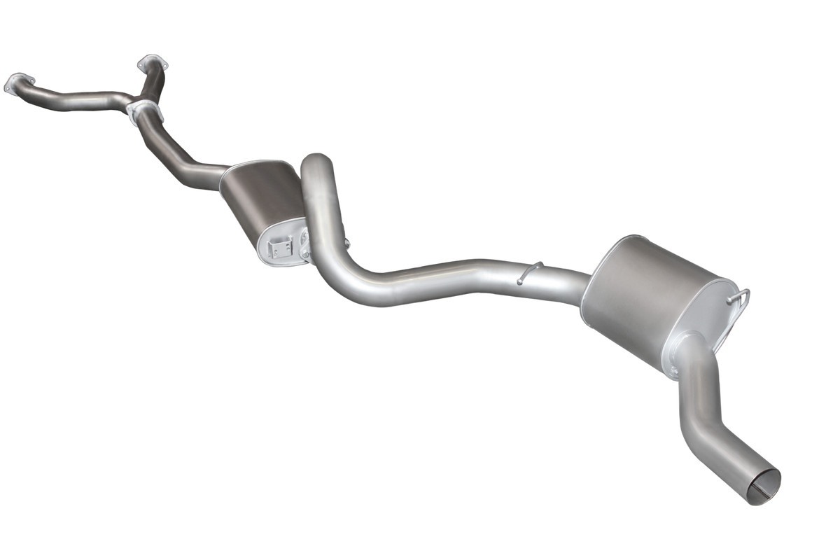 Manta 3″ Aluminised Cat Back Exhaust with Centre & Rear Mufflers | Ford Falcon EL AU EB ED EF 5.0L V8 Sedan 1991–2002