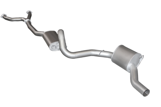 Manta 3″ Aluminised Cat Back Exhaust with Centre & Rear Mufflers | Ford Falcon EL AU EB ED EF 5.0L V8 Sedan 1991–2002