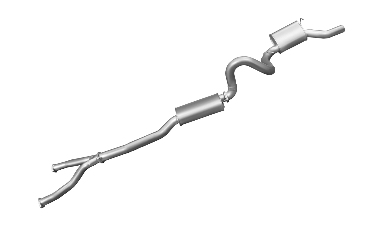 Manta 3″ Aluminised Cat Back Exhaust with Centre & Rear Mufflers | Ford Falcon EL AU EB ED EF 5.0L V8 Sedan 1991–2002