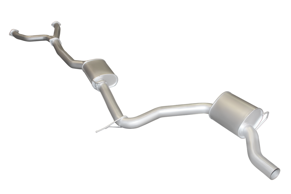 Manta 3″ Aluminised Cat Back Exhaust with Centre & Rear Mufflers | Ford Falcon AU 1998–2002