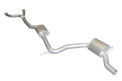Manta 3″ Aluminised Cat Back Exhaust with Centre & Rear Mufflers | Ford Falcon AU 1998–2002