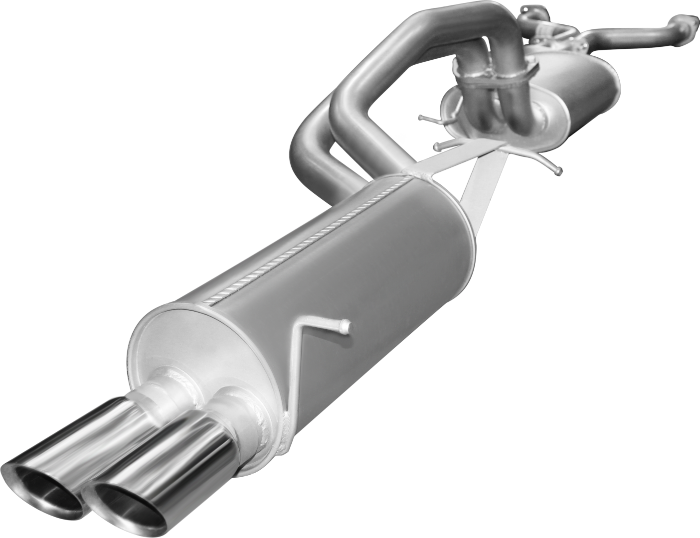 Manta | Twin 2.5" Dual Cat Back Exhaust System with Muffler/Muffler | Ford Falcon BA BF V8 Sedan & FPV GT 2002–2008