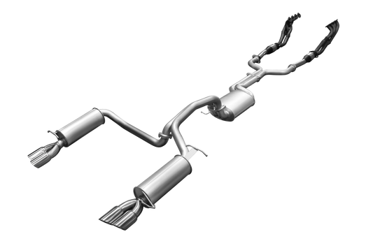 Manta | Twin 2.5" L & R Full System with Extractors & Muffler/Muffler | Ford Falcon BA BF 4V V8 Sedan & FPV GT 2002–2008
