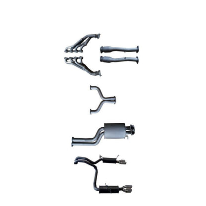 Manta | Twin 2.5" L & R Full System with Extractors & Muffler/Muffler | Ford Falcon BA BF 4V V8 Sedan & FPV GT 2002–2008