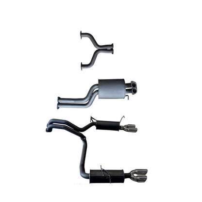 Manta | Twin 2.5" L & R Cat Back Exhaust System with Muffler/Muffler | Ford Falcon BA BF V8 Sedan & FPV GT 2002–2008
