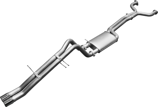 Manta | Twin 2.5" Dual Cat Back Exhaust System with Muffler/Tailpipe | Ford Falcon BA BF V8 Ute 2002–2008