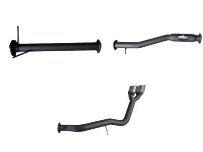 Manta - Ford Ranger Next Gen T6.2 V6 - DPF Back - 3" Single Exhaust with Twin Tip Side Exit- with Centre Hotdog