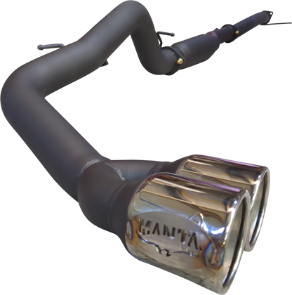 Manta - Ford Ranger Ute 	Next Gen T6.2 4cyl 2.0 Bi-Turbo (2022-2024) - DPF Back - 3" Single Exhaust with Twin Tip Side Exit - with Centre Hotdog