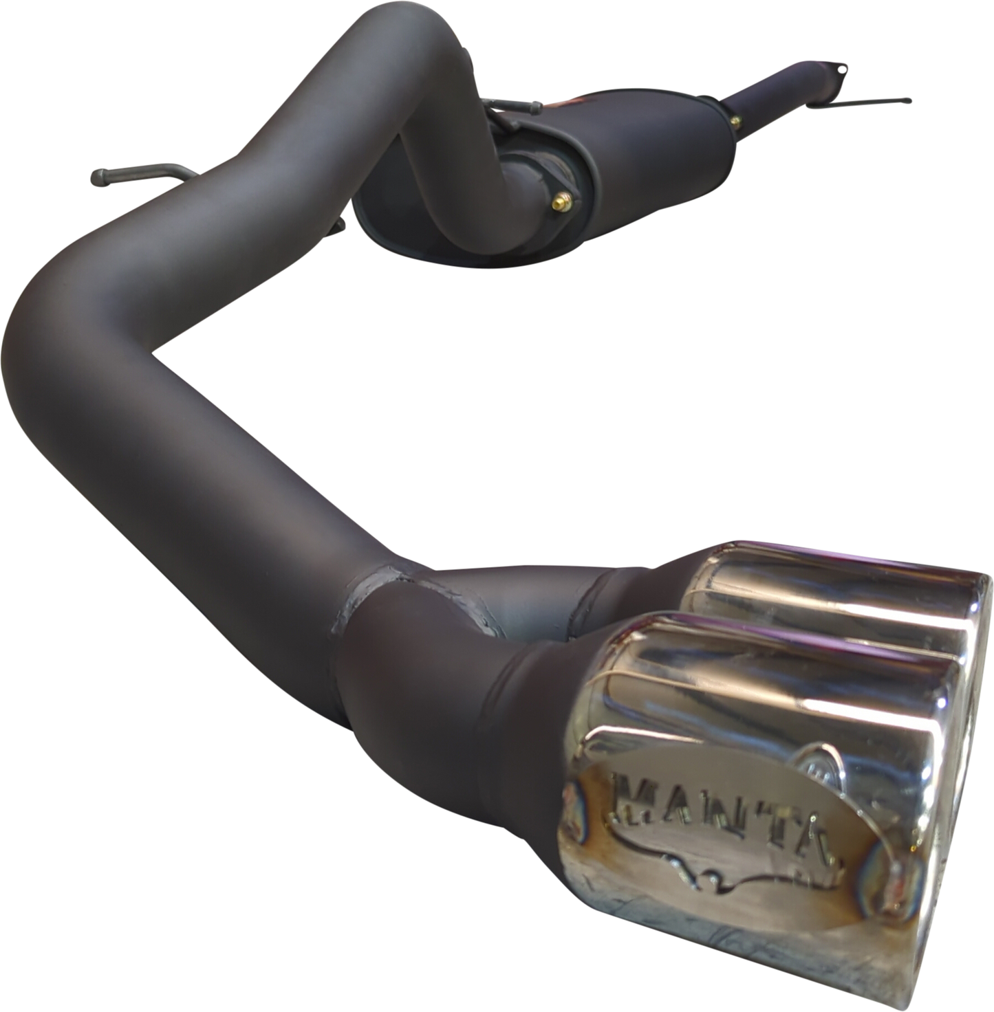 Manta - Ford Ranger Ute Next Gen T6.2 4cyl 2.0 Bi-Turbo (2022-2024) - DPF Back - 3" Single Exhaust with Twin Tip Side Exit - with Centre Muffler