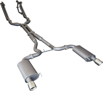 Manta | Twin 3″ Full Exhaust System with 1 7/8″ Headers Twin Tips | Ford Mustang FM S550 5.0L V8 Coupe 2015–2017