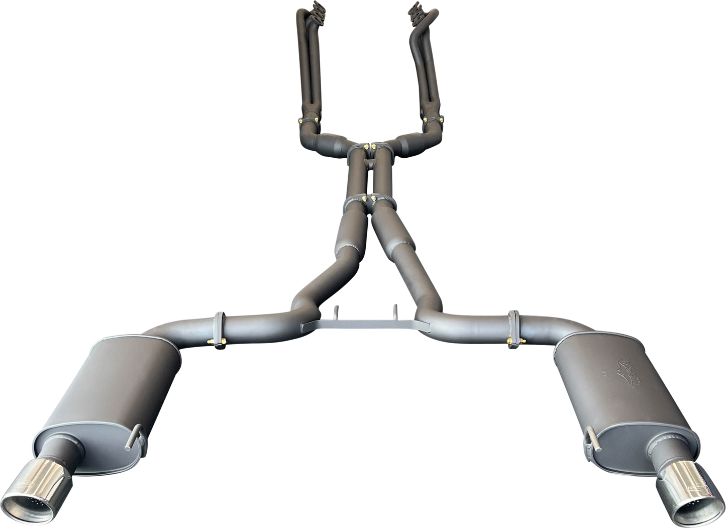 Manta | Twin 3″ Full Exhaust System with 1 7/8″ Headers Twin Tips | Ford Mustang FM S550 5.0L V8 Coupe 2015–2017