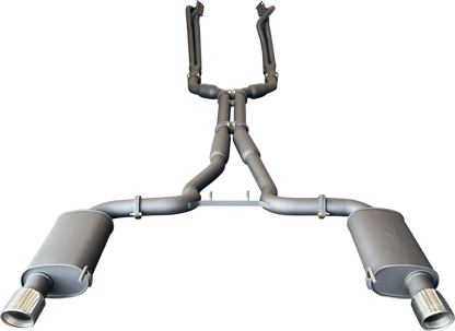 Manta | Twin 3″ Full Exhaust System with 1 7/8″ Headers Twin Tips | Ford Mustang FM S550 5.0L V8 Coupe 2015–2017