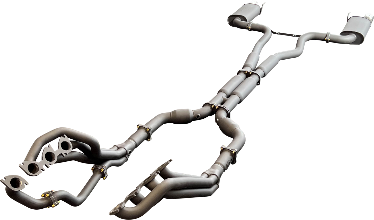 Manta | Twin 3″ Full Exhaust System with 1 7/8″ Headers Hotdog Muffler Twin Tips | Ford Mustang FM S550 5.0L V8 Coupe 2015–2017