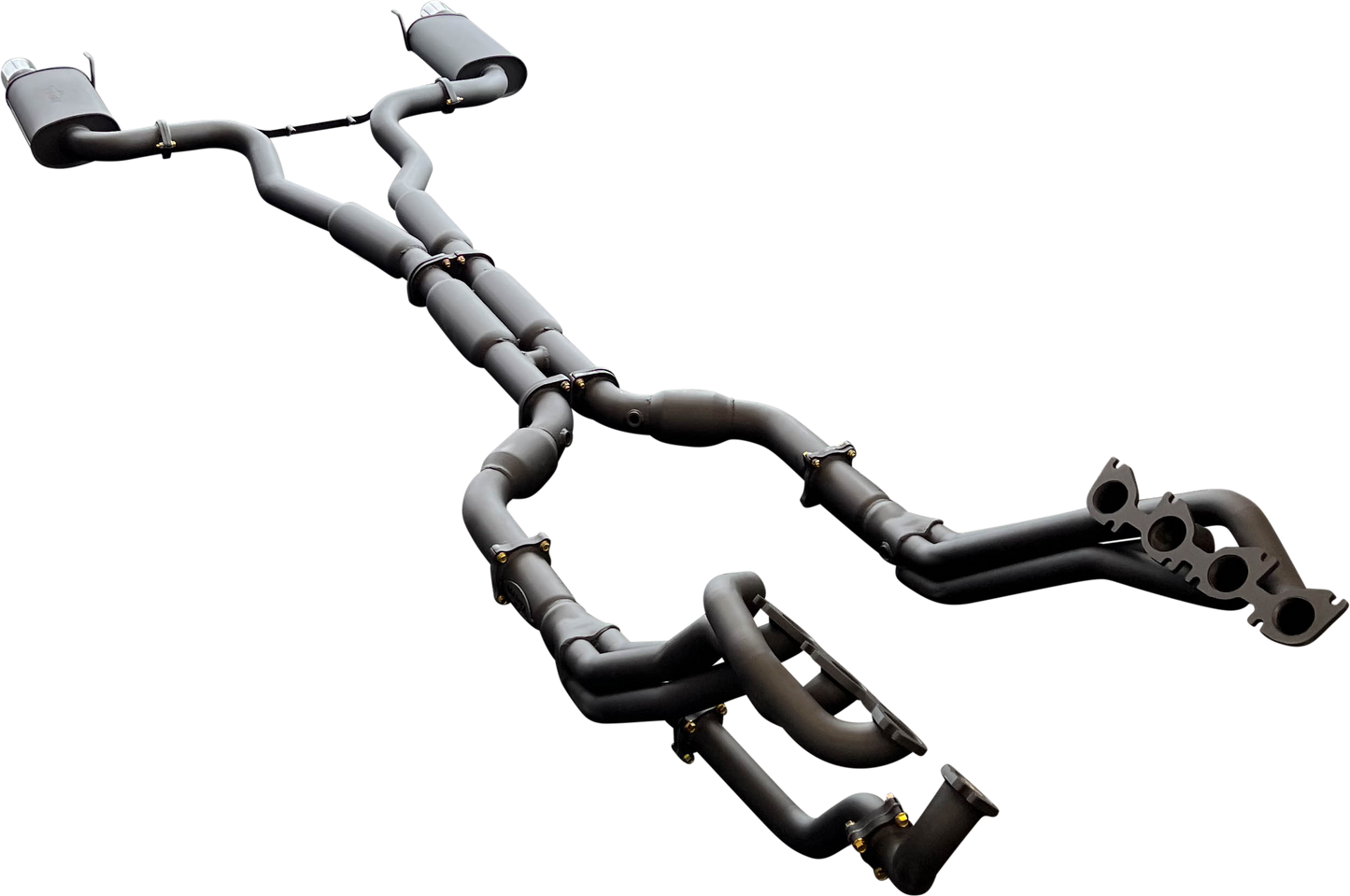 Manta | Twin 3″ Full Exhaust System with 1 7/8″ Headers Hotdog Muffler Twin Tips | Ford Mustang FM S550 5.0L V8 Coupe 2015–2017