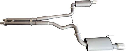 Manta | Twin 3″ Cat Back Exhaust System with Twin Tips | Ford Mustang FM S550 5.0L V8 Coupe 2015–2017