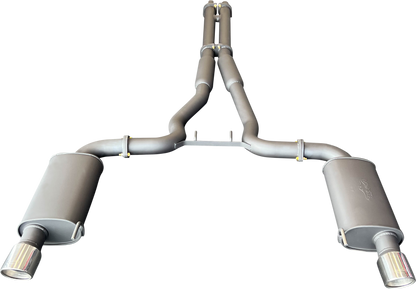 Manta - Ford Mustang V8 FM (2015-17) - Cat Back - 3" Dual Exhaust - without Centre Mufflers / with Rear Mufflers + Twin Tips