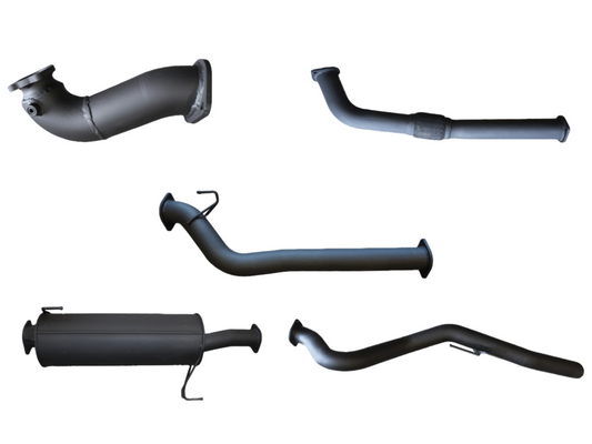 Manta | 3in Turbo Back without Cat & With Muffler | Holden Colorado RC 3.0L LWB Cab Chassis 2008–2010