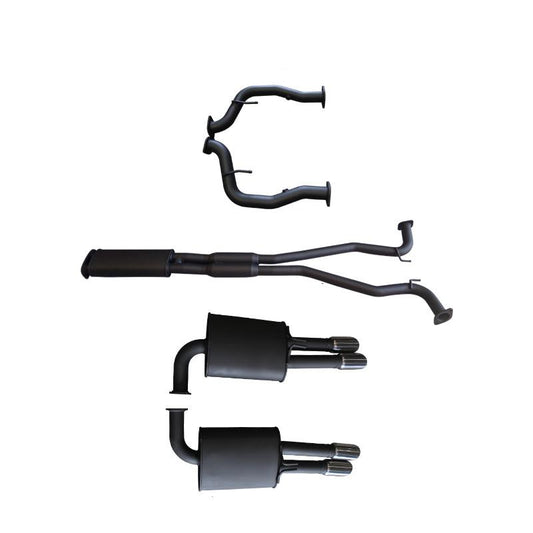 Manta | Twin 2.5″ Cat Back Exhaust System with Muffler/Muffler | Holden Statesman Caprice WM WN V8 6.0L LWB Sedan 2006–2017