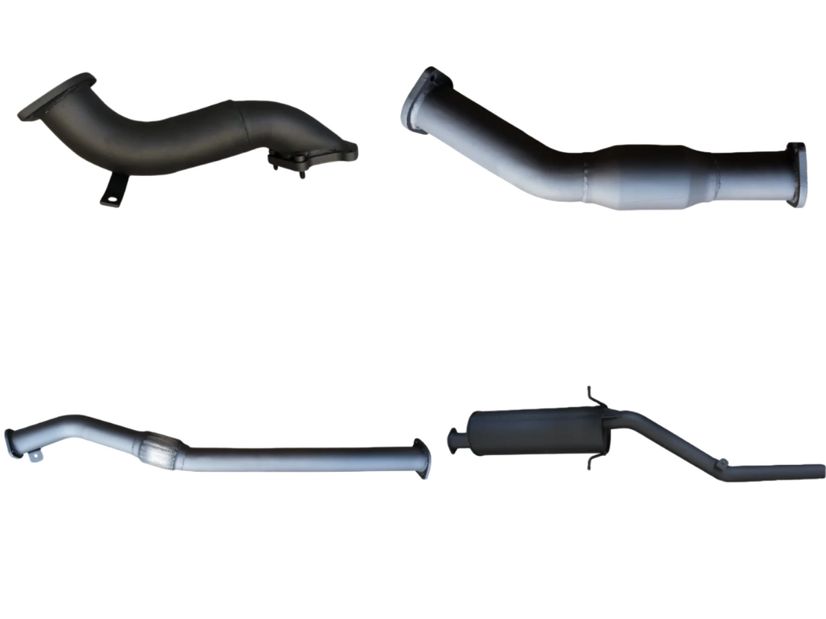 Manta 3″ Aluminised Turbo Back Exhaust with Cat & Muffler | Nissan Navara D22 3.0L Turbo Diesel Ute 2000–2006