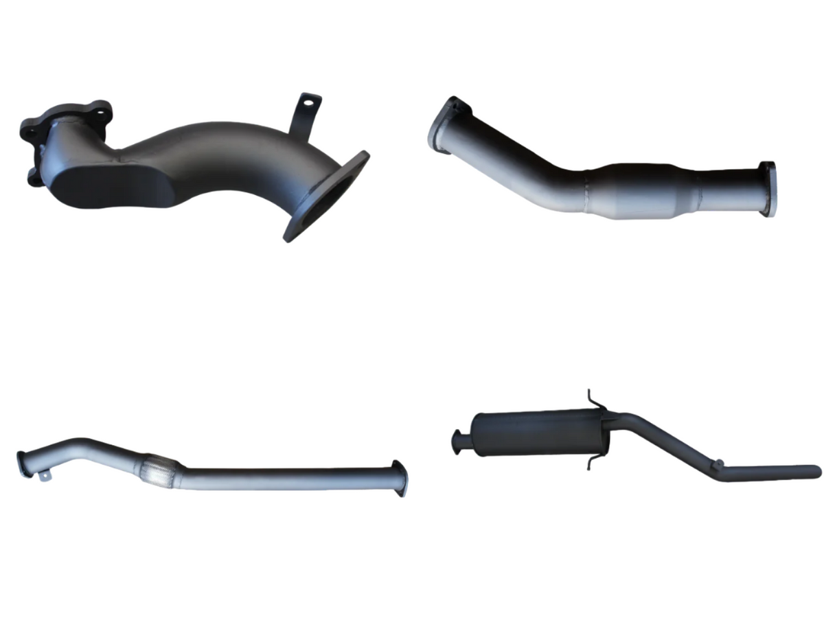 Manta 3″ Aluminised Turbo Back Exhaust with Cat & Muffler | Nissan Navara D22 2.5L Turbo Diesel Ute 2006–2015
