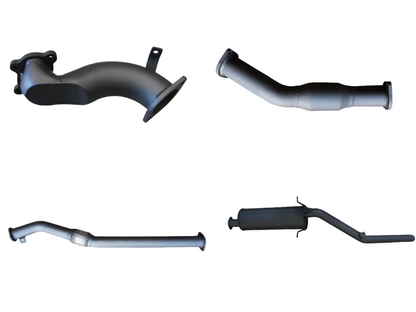 Manta 3″ Aluminised Turbo Back Exhaust with Cat & Muffler | Nissan Navara D22 2.5L Turbo Diesel Ute 2006–2015