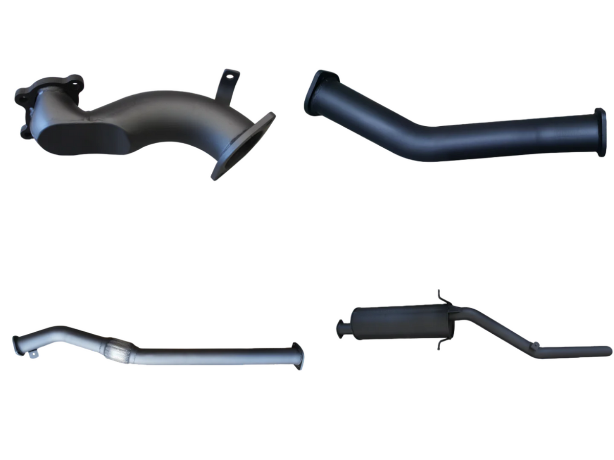 Manta 3″ Aluminised Turbo Back Exhaust with Muffler, without Cat | Nissan Navara D22 2.5L Turbo Diesel Ute 2006–2015