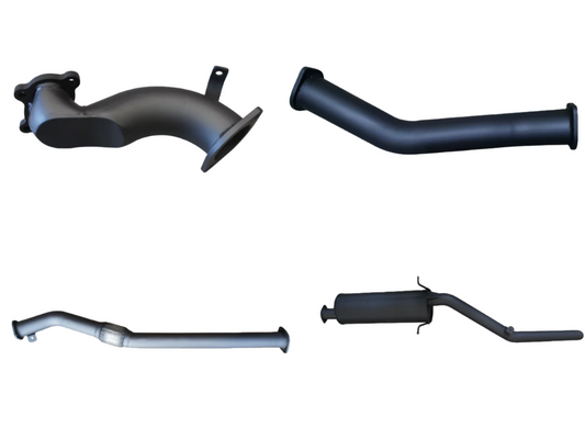 Manta 3″ Aluminised Turbo Back Exhaust with Muffler, without Cat | Nissan Navara D22 2.5L Turbo Diesel Ute 2006–2015