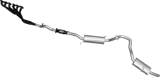 Manta 2.5″ Aluminised Full System with Centre Muffler & Rear Hotdog | Nissan Patrol GU 4.5L TB45 Petrol Wagon 1997–2001