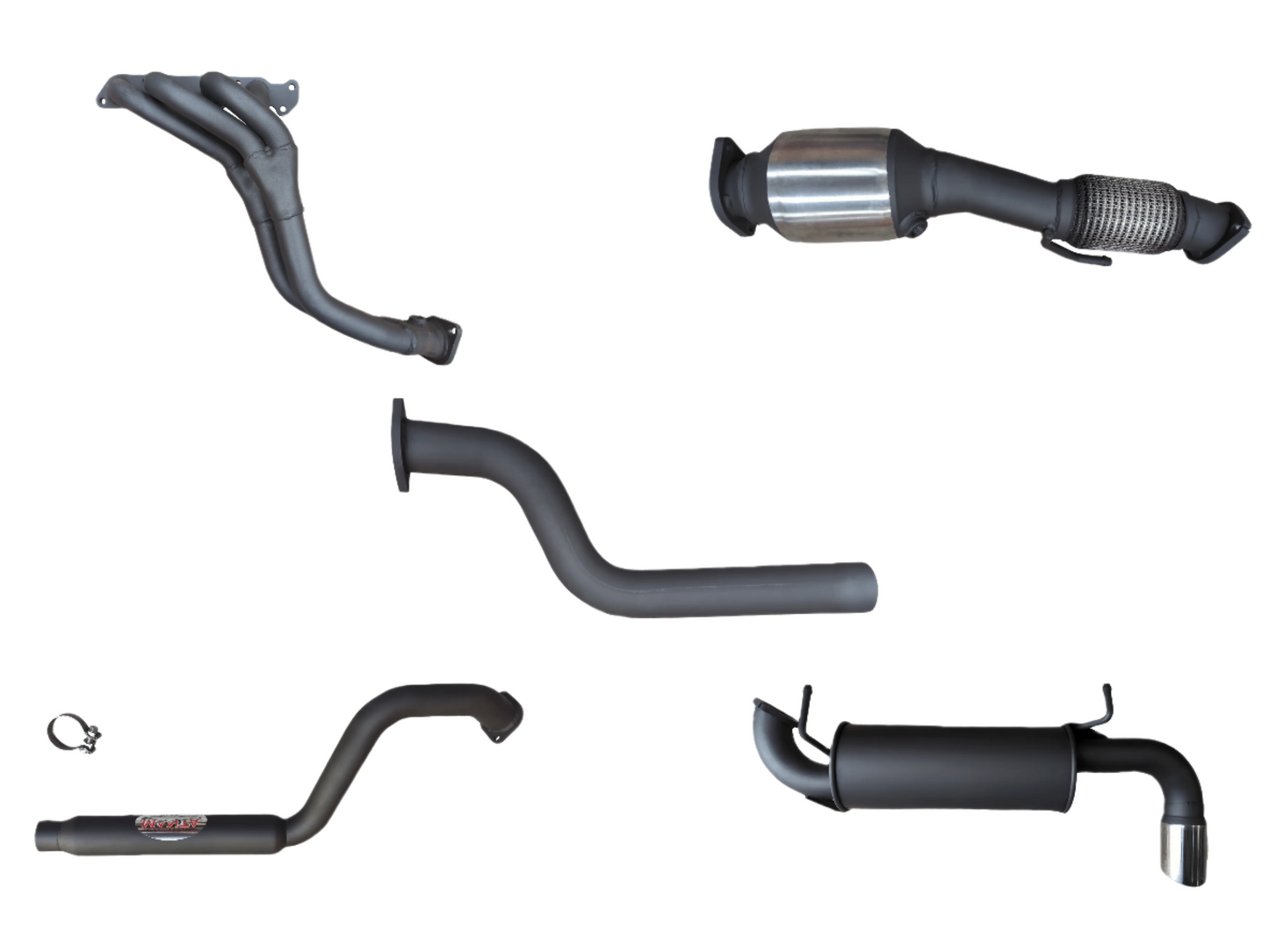 Manta | 2.5″ Full Exhaust System with Centre Hotdog & Rear Muffler | Suzuki Jimny GJ 1.5L SWB 3 Door 2018–2025