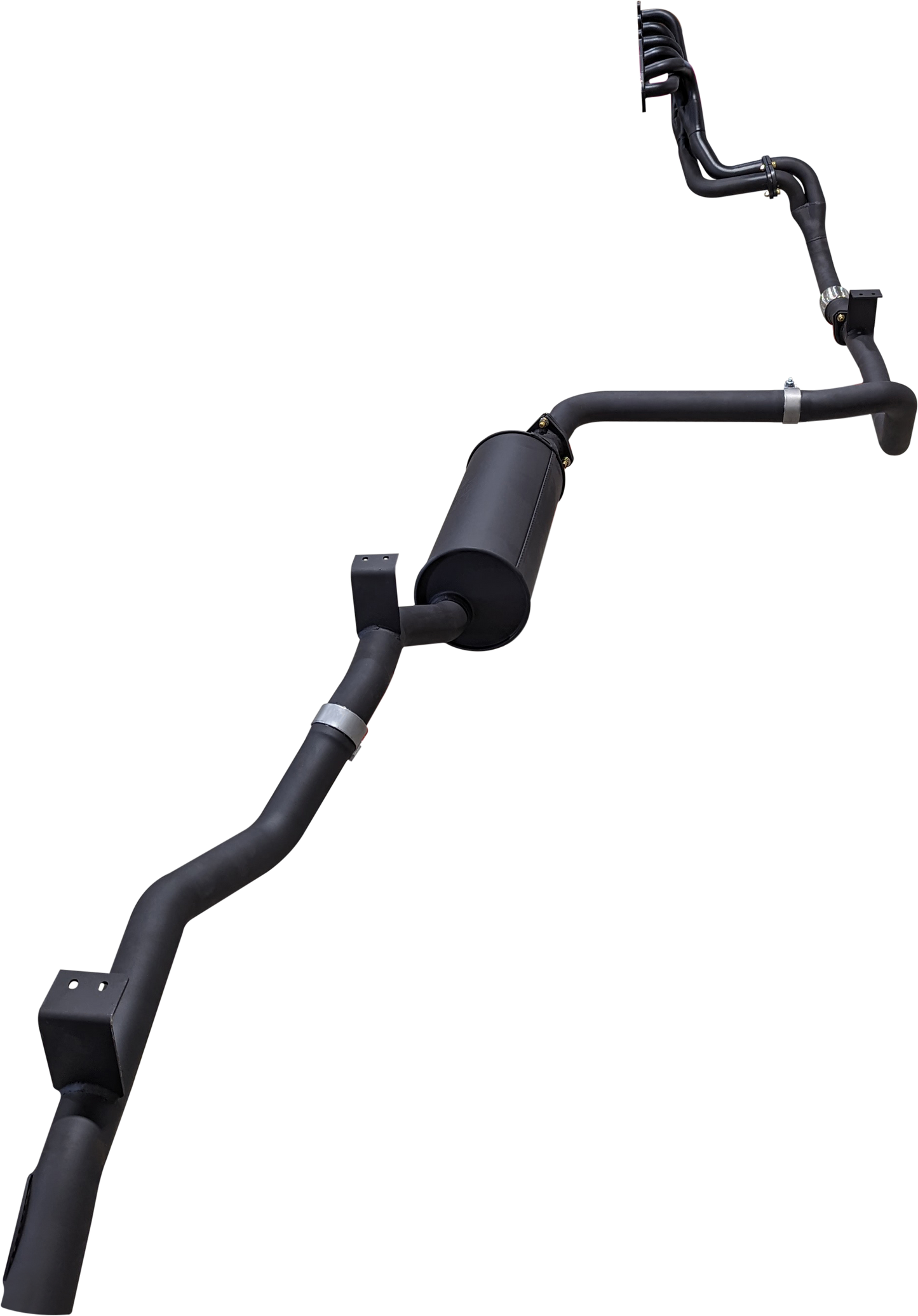 Manta | 2.5″ Full Exhaust System with Extractors | Toyota Landcruiser HZJ75 & HZJ78 4.2L Diesel Ute & Troop Carrier 1990–2006