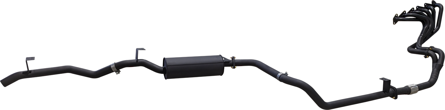 Manta | 2.5″ Full Exhaust System with Extractors | Toyota Landcruiser HZJ75 & HZJ78 4.2L Diesel Ute & Troop Carrier 1990–2006