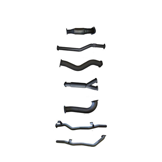 Manta | Twin 3″ Turbo Back Exhaust without Cats with Hotdog | Toyota Landcruiser VDJ79 Dual Cab V8 Ute 2012–2016