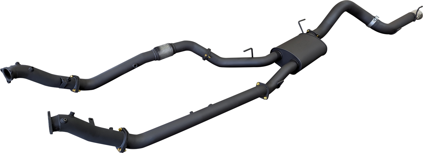 Manta | 3″ Dual Turbo Back without Cats with Muffler 4″ Tailpipe | Toyota Landcruiser VDJ200 4.5L V8 Diesel 2015–2021