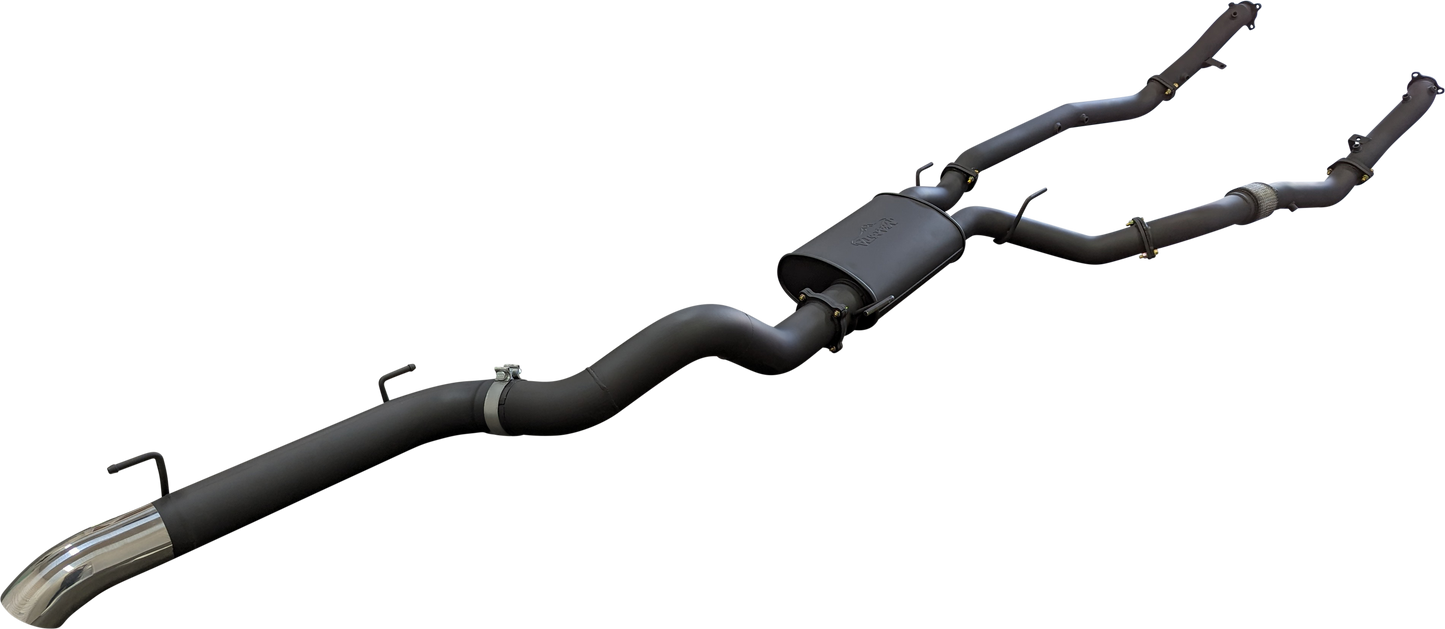 Manta | 3″ Dual Turbo Back without Cats with Muffler 4″ Tailpipe | Toyota Landcruiser VDJ200 4.5L V8 Diesel 2015–2021