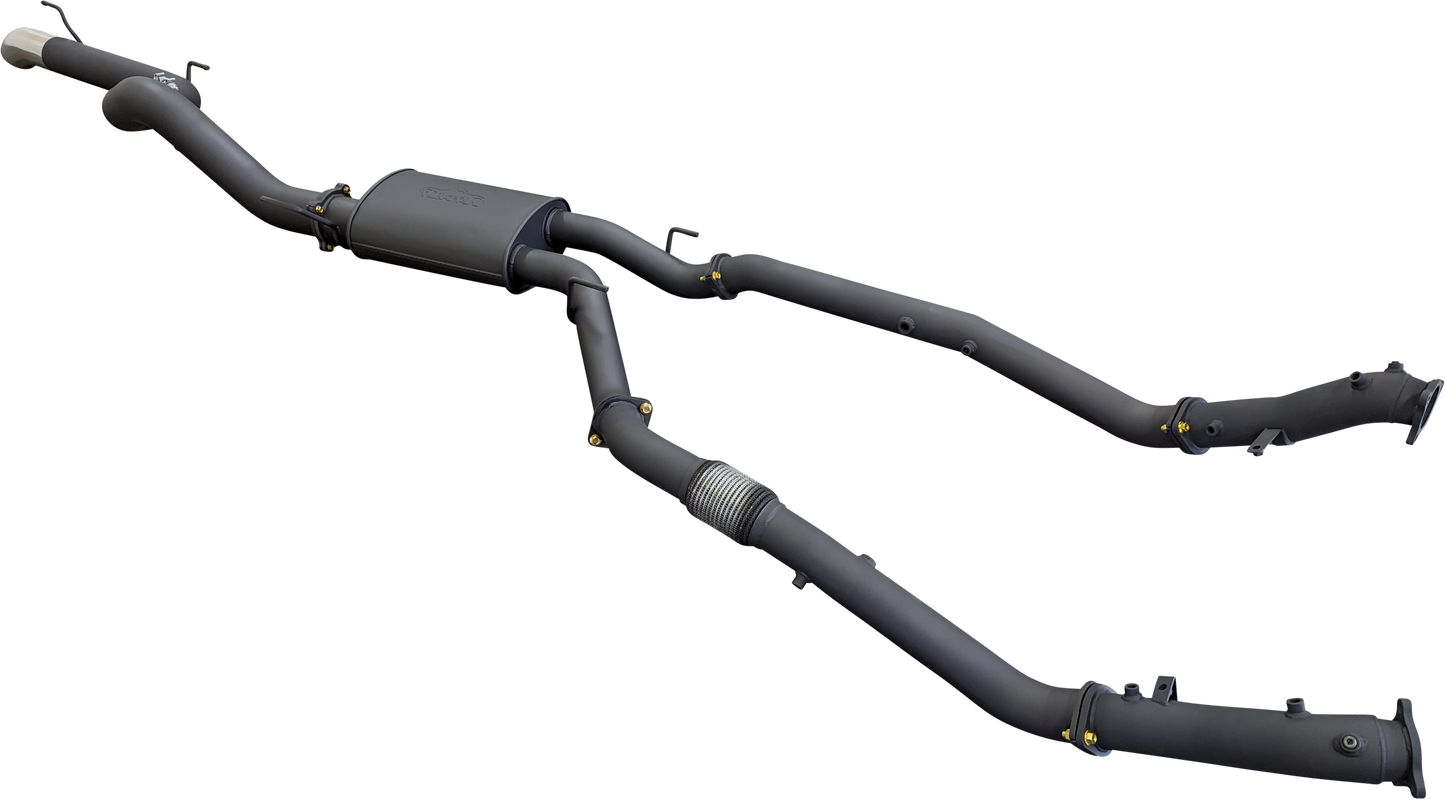 Manta | 3″ Dual Turbo Back without Cats with Muffler 4″ Tailpipe | Toyota Landcruiser VDJ200 4.5L V8 Diesel 2015–2021