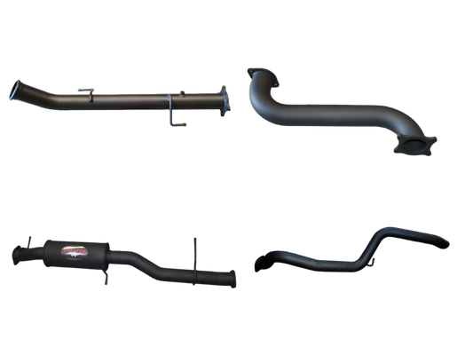 Manta | 3in Dump Pipe Back Exhaust with Small Muffler Extended Tailpipe | Volkswagen Amarok V6 TDI550 TDI580 Ute 2016–2022