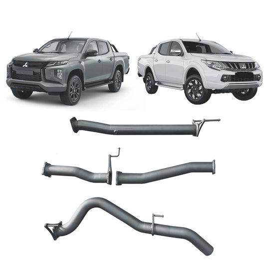 Redback Extreme Duty Exhaust for Mitsubishi Triton MQ/MR 2015-on | 76mm - MTX32800-PO