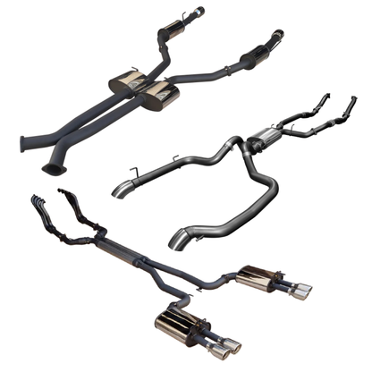 Manta | 2.5in Cat Back Exhaust with Centre Muffler & Rear Hotdog | Nissan Patrol GU 4.8L Wagon 2002–2012