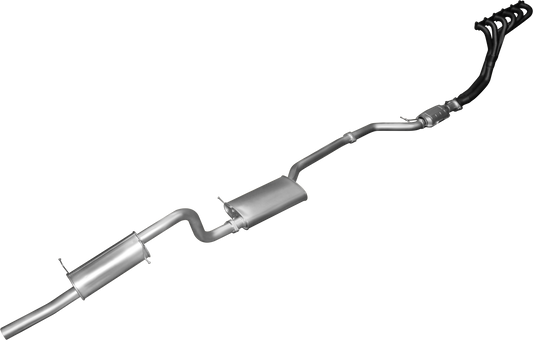 Manta | 2.5in Single Full System with Muffler/Muffler | Ford Falcon BA BF 6 Cylinder Ute 2002–2008