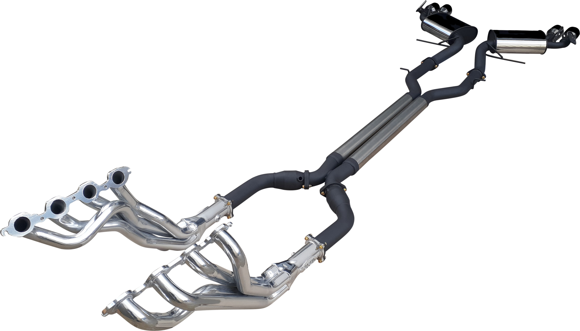 Manta | Twin 3" Full Exhaust System with 1 7/8" Headers | Chevrolet Camaro 6th Gen 6.2L V8 Coupe | 2016–2022