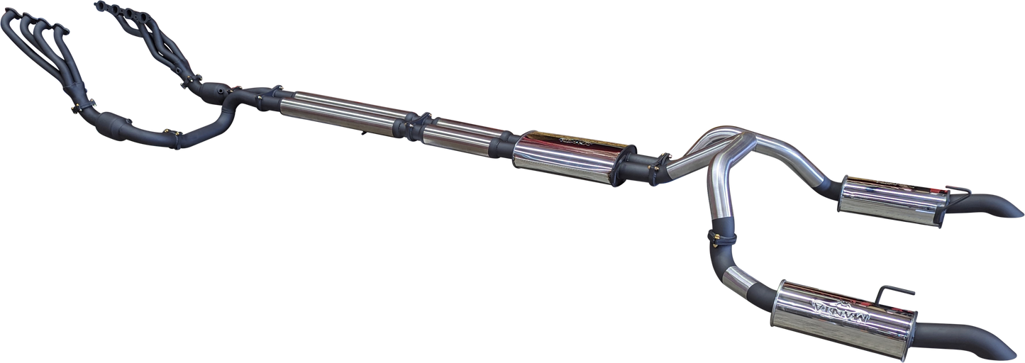 Manta | Twin 3" Full Exhaust System with 1 3/4" Headers | Chevrolet Silverado 1500 6.2L V8 Ute | 2022–2024