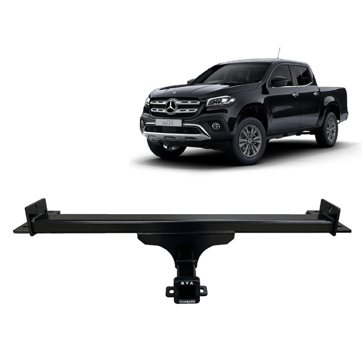 BTA MercedesBenz XClass Ute (03/2017 05/2020) Heavy Duty Towbar 3500/350kg Capacity with Bumper Compatibility