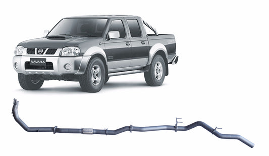 Redback Extreme Duty Exhaust for Nissan Navara D22 2.5L 2007-2015 | 76mm - NNX52400-PO