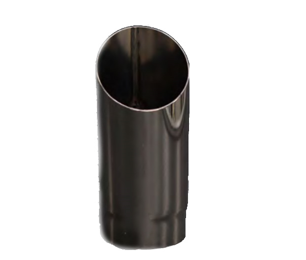 Redback Exhaust Tip 2" In 2 1/8" Out 12" Long Angle Cut - RAC030
